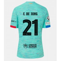 Pánský Fotbalový dres Barcelona Frenkie de Jong #21 2023-24 Třetí Krátký Rukáv